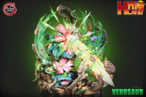 Pokemon Fantasy Studio Venusaur Resin Statue 8