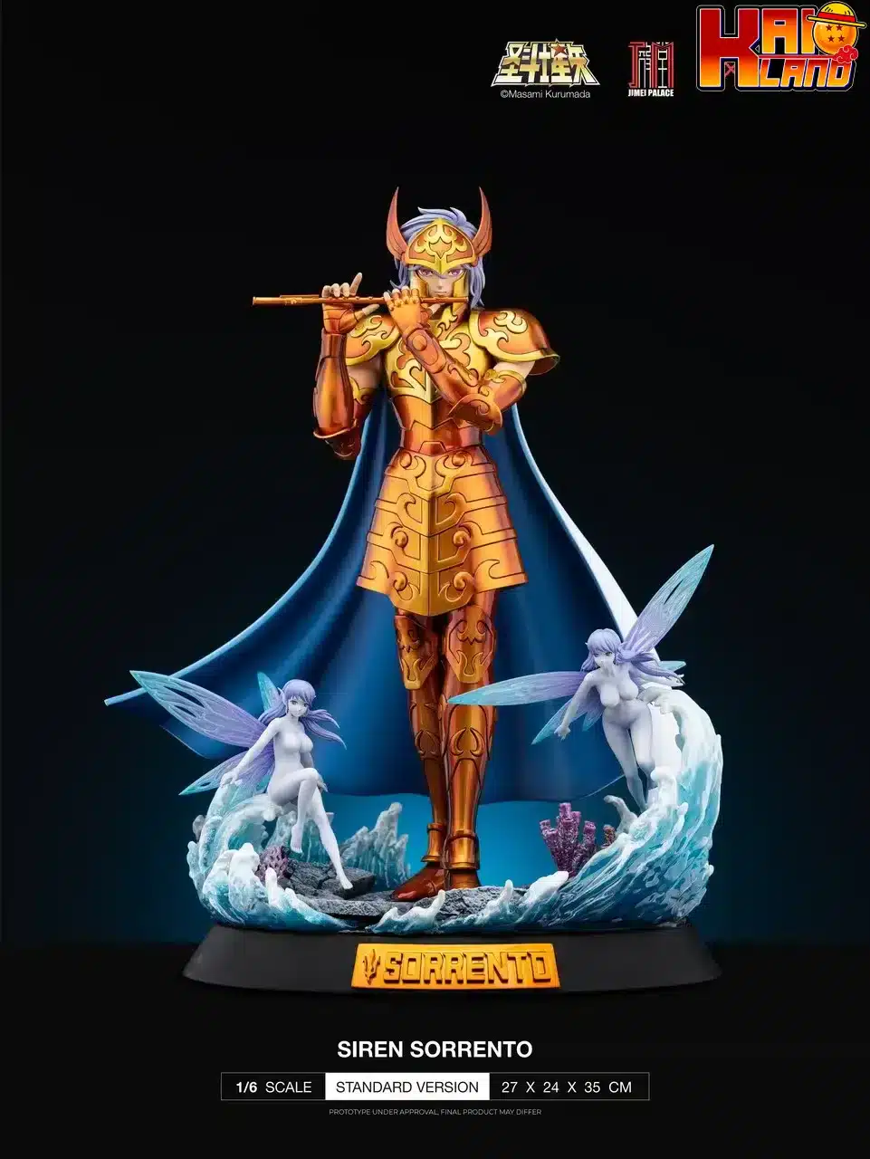 Saint Seiya Jimei Palace Siren Sorrento Licensed Resin Statue