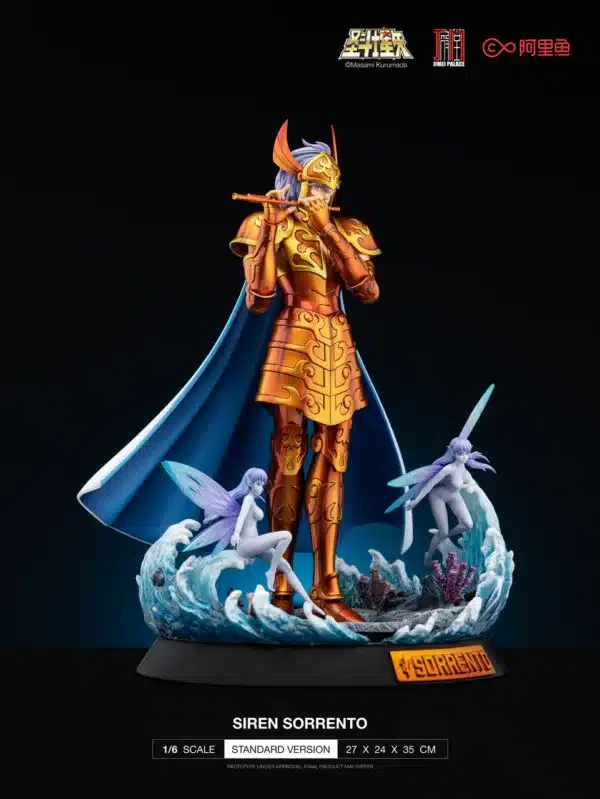 Saint Seiya Jimei Palace Siren Sorrento Licensed Resin Statue 4