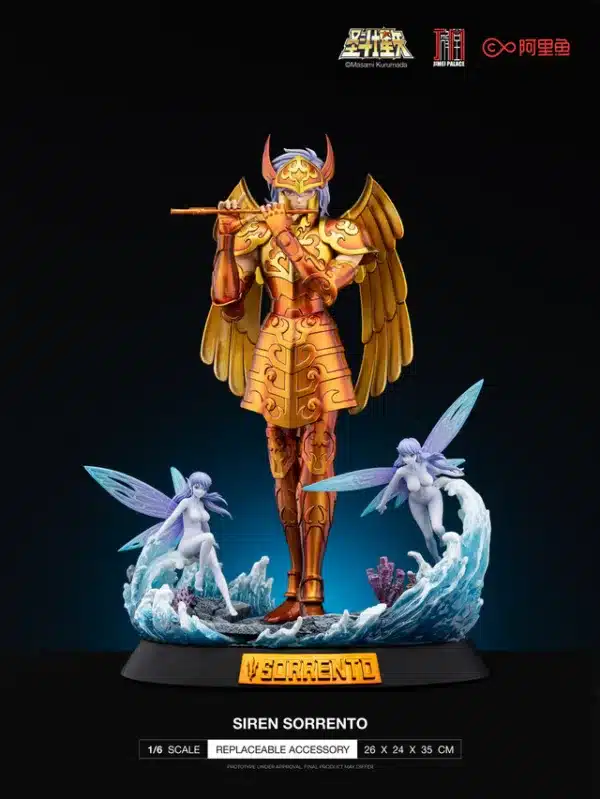 Saint Seiya Jimei Palace Siren Sorrento Licensed Resin Statue 6