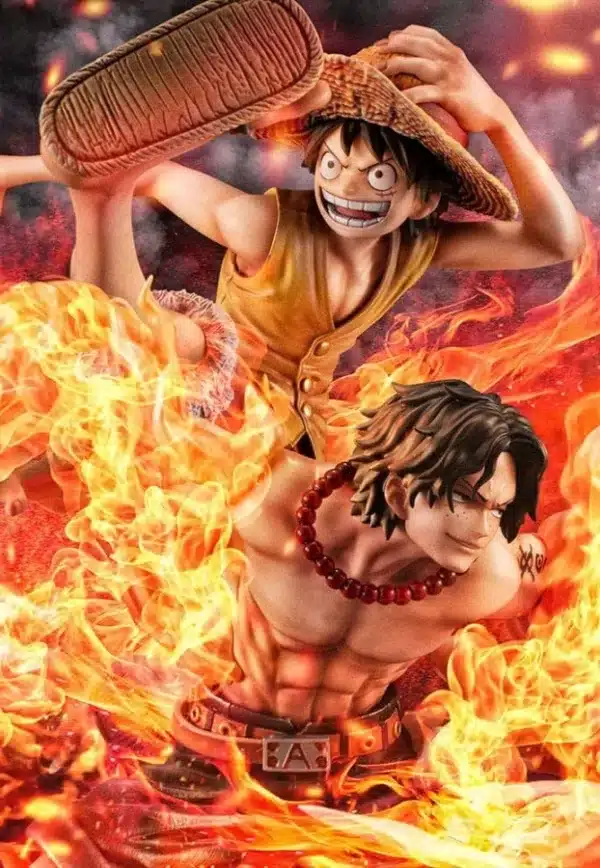 megahouse pop portrait of pirates one piece neo maximum luffy ace brotherhood 20th limited edition 9