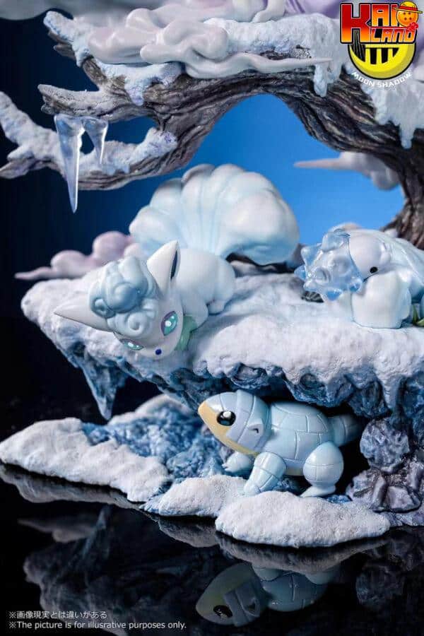 Pokemon Moon Shadow Studio Ice Ninetales And Vulpix Resin Pokemon Moon Shadow Studio Ice Ninetales And Vulpix Resin