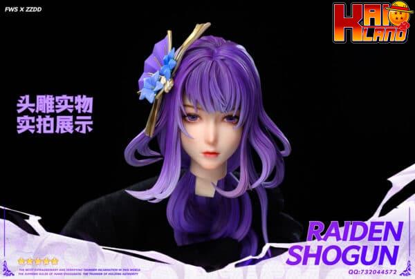 Genshin Impact FWS x ZZDD Studio Raiden Shogun Resin Statue 7