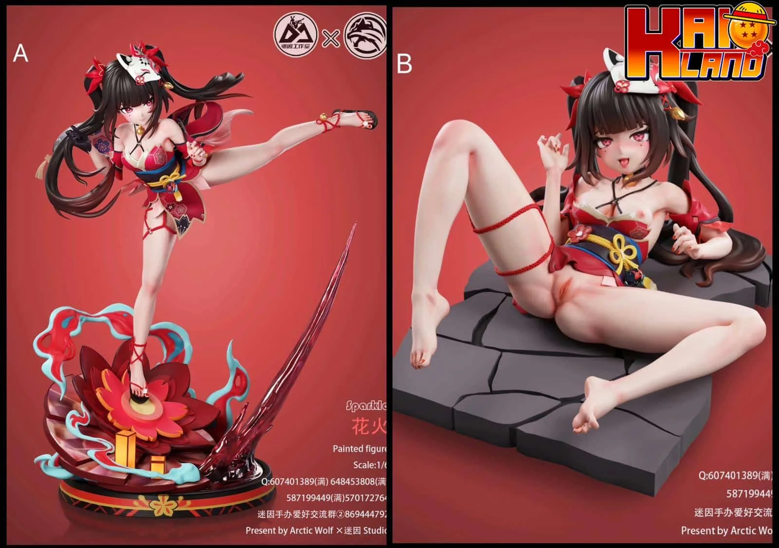 Honkai Impact Arctic Wolf Studio x Mi Yin Studio Sparkle Resin Statue