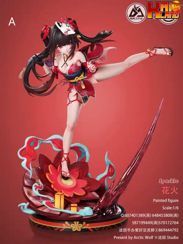 Honkai Impact Arctic Wolf Studio x Mi Yin Studio Sparkle Resin Statue 1
