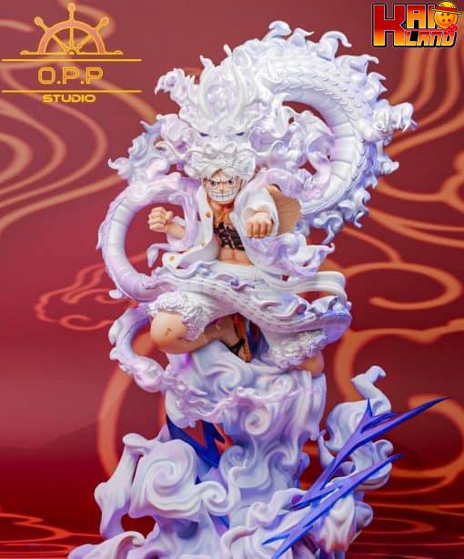 ワンピース OPP スタジオ ドラゴン イヤー ニカ ルフィ 樹脂製