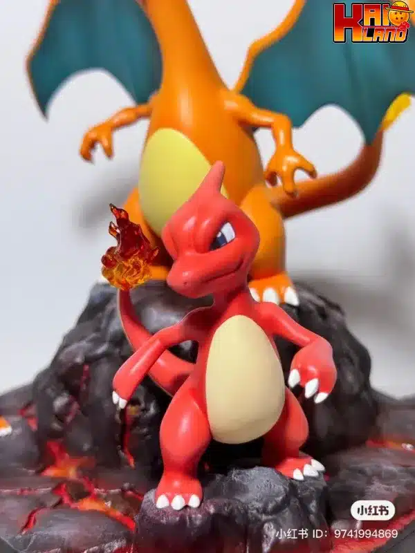 Pokemon Infinite Studio Charmender x Bulbasaur x Squirtle Evolution Group Resin Statue 10