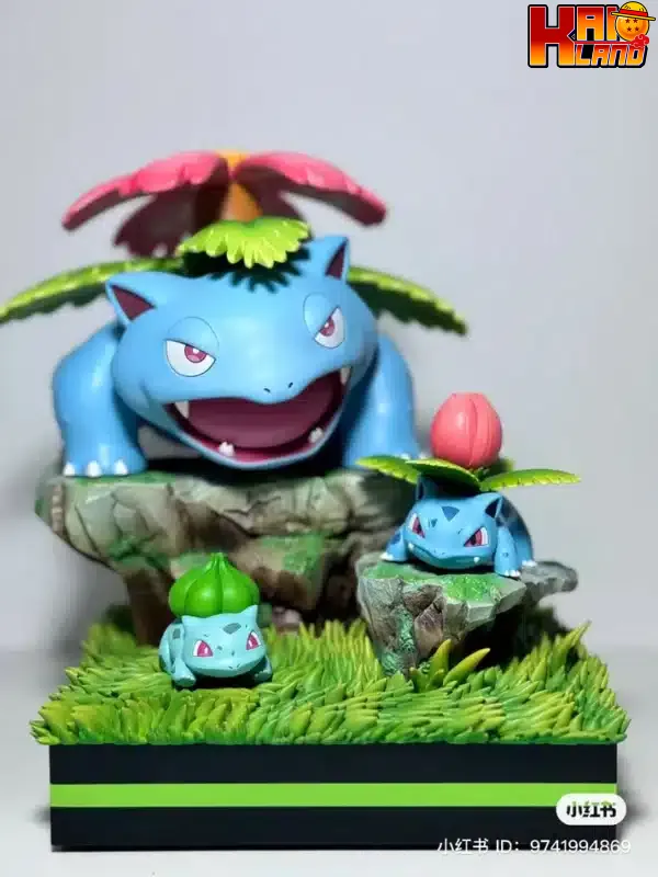 Pokemon Infinite Studio Charmender x Bulbasaur x Squirtle Evolution Group Resin Statue 2