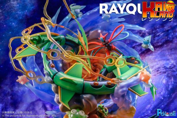 Pokemon PC House studio Rayquaza Resin Statue 7