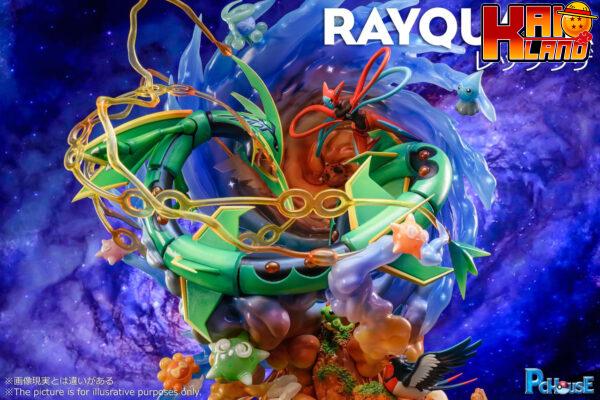 Pokemon PC House studio Rayquaza Resin Statue 8
