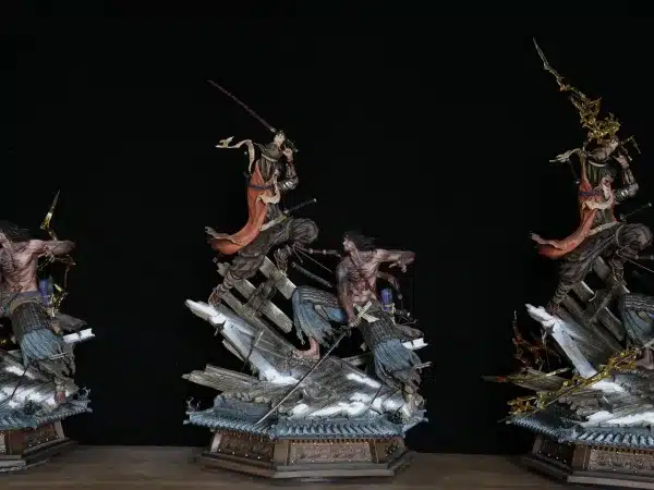 Shadows Die Twice Bard x Corgi Progkit Studio Sekiro Vs Genichiro Ashina Resin Statute 1 3