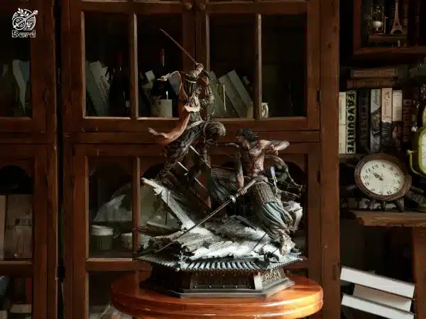 Shadows Die Twice Bard x Corgi Progkit Studio Sekiro Vs Genichiro Ashina Resin Statute 4 2