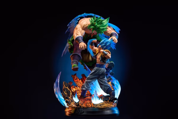 Dragon Ball KD Collectibles SS Blue Gogeta Vs Broly Resin Statue 4 1