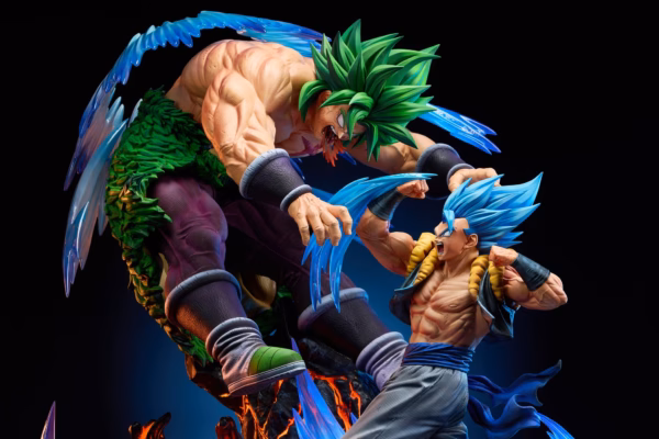 Dragon Ball KD Collectibles SS Blue Gogeta Vs Broly Resin Statue 6