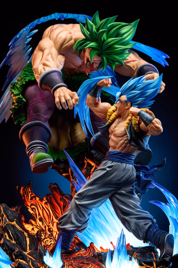 Dragon Ball KD Collectibles SS Blue Gogeta Vs Broly Resin Statue 8