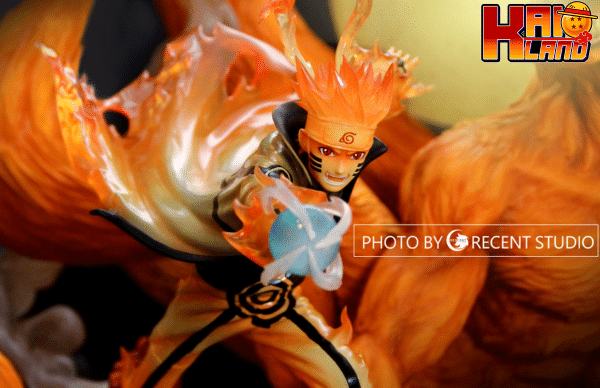 Naruto Crescent Studio Naruto x Kurama Resin Statue 4