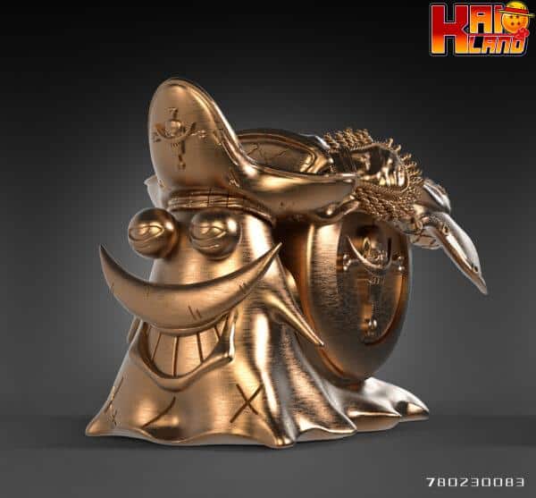 One Piece LX Studio Golden Den Den Mushi Buster Call Yonko Whitebeard Resin Statue 1