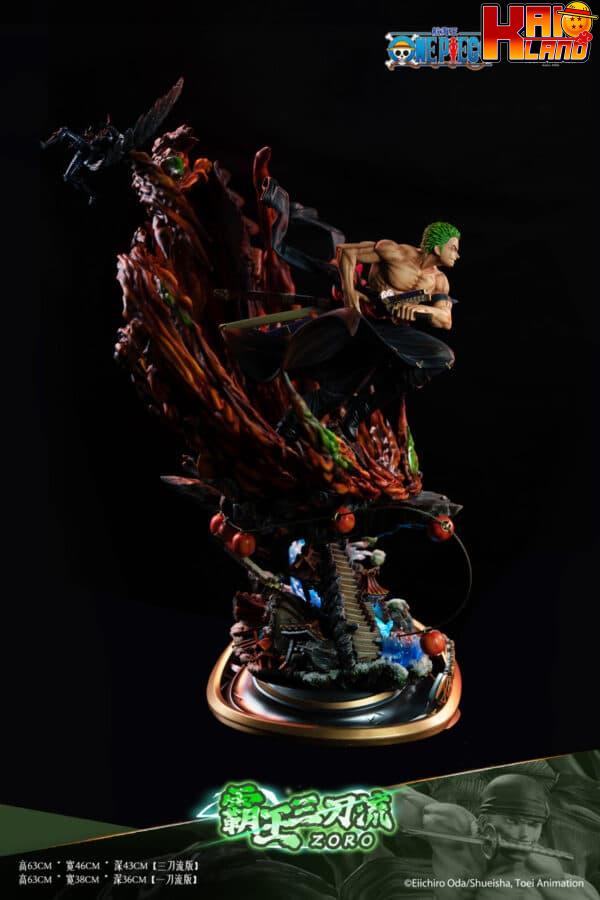 One Piece Roronoa Zoro Overlord Three Sword Style Licensed Resin Statue 2