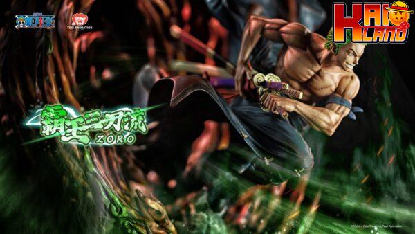 One Piece Roronoa Zoro Overlord Three Sword Style Resin Statue 3