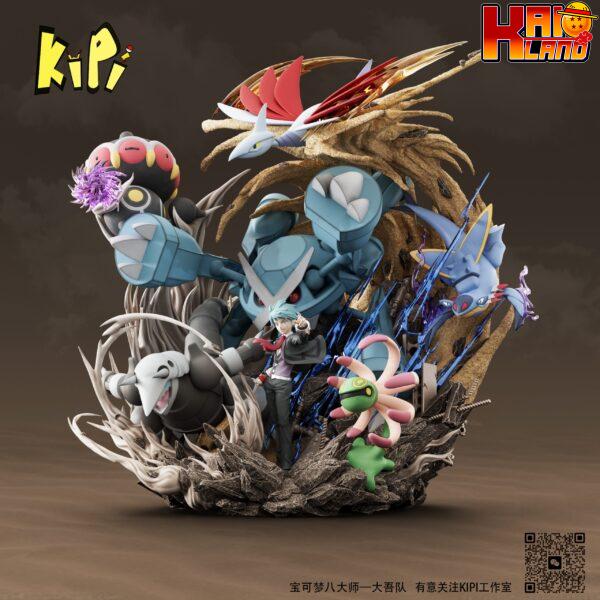 Pokemon KIPI Studio Steven Champions Team Resin Statue 1