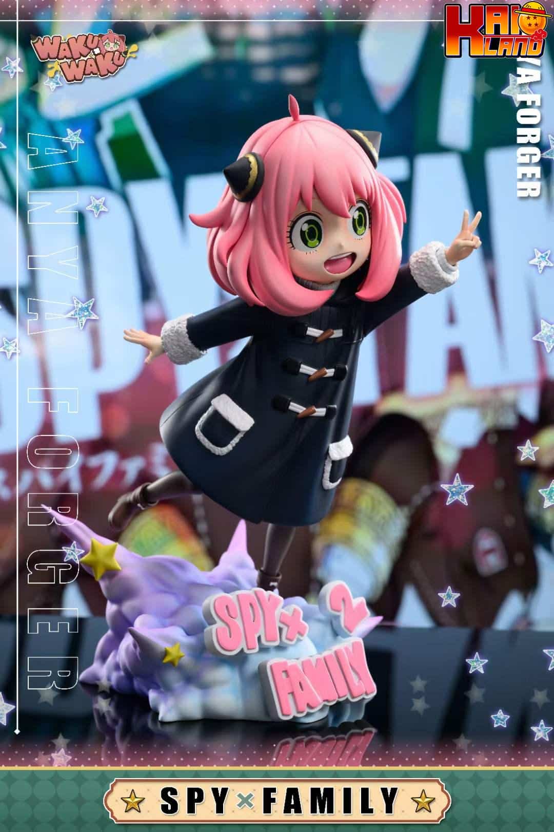 Spy × Family Waku Waku Studio Peace Sign Anya Resin Statue