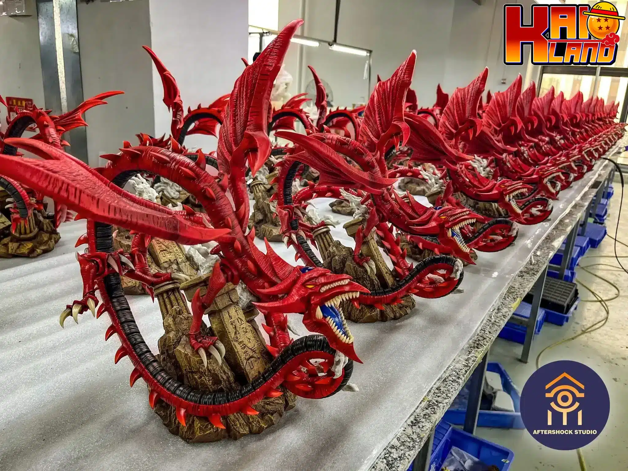 YuGiOh Aftershock Studio Slifer the Sky Dragon Resin Statue
