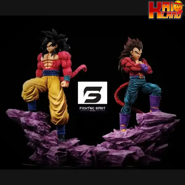 Dragon Ball Fighting Spirit Studio Goku x Vegeta SS4 Resin Statue 1