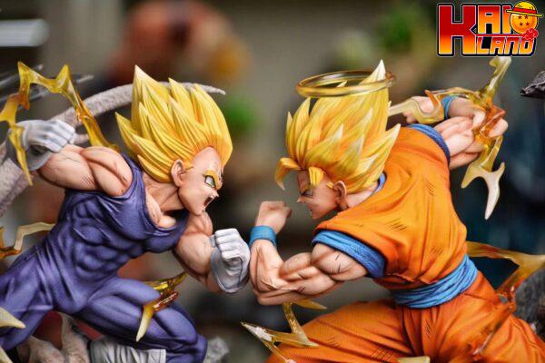 Dragon Ball WL Studio Son Goku vs Majin Vegeta Resin Statue 2