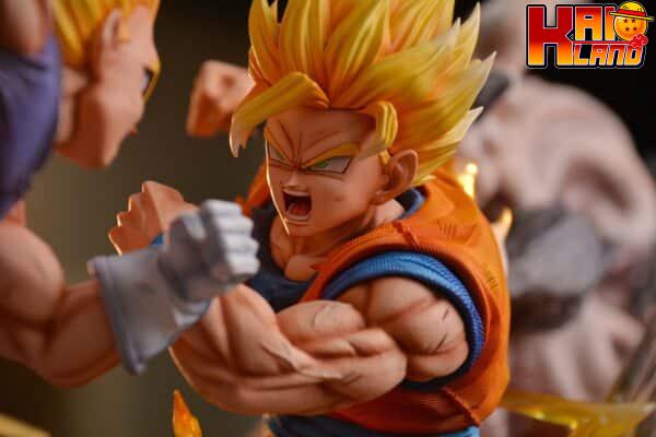 Dragon Ball WL Studio Son Goku vs Majin Vegeta Resin Statue 3