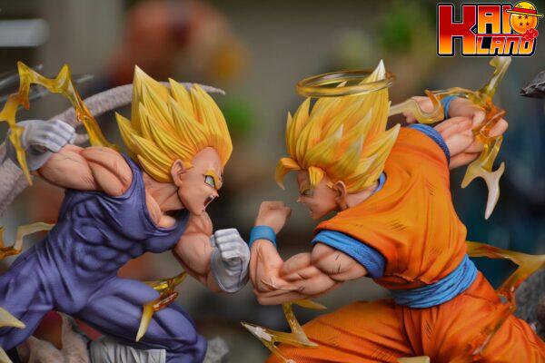 Dragon Ball WL Studio Son Goku vs Majin Vegeta Resin Statue 5