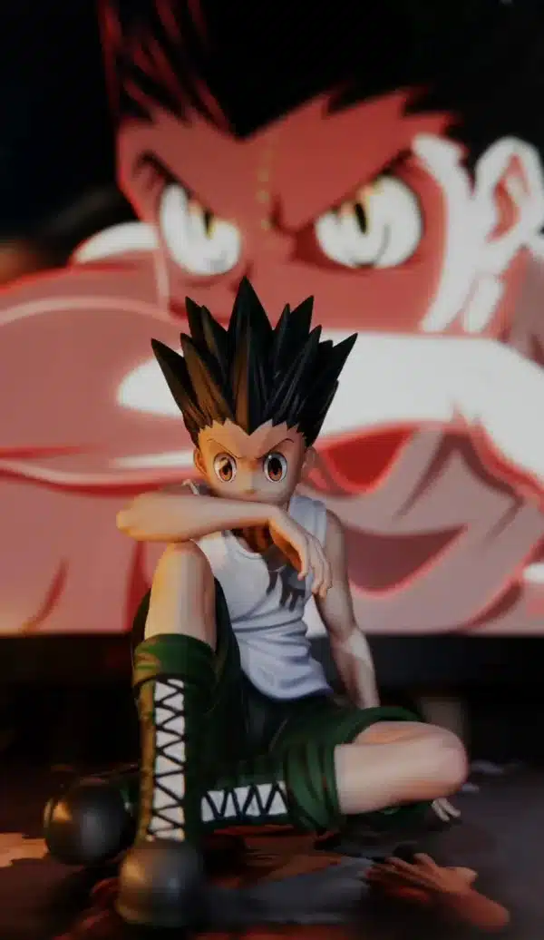 Hunter x Hunter PG Studio Killua Killua Zoldyck x Gon Freecss Sitting Resin Statue 2