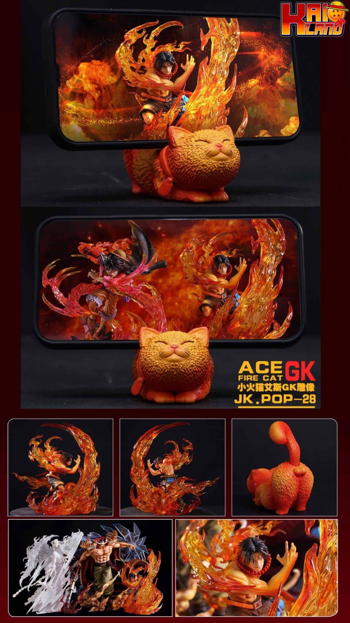 ワンピース Jacksdo Studio ポートガス D エース樹脂スタチュー - Kaioland