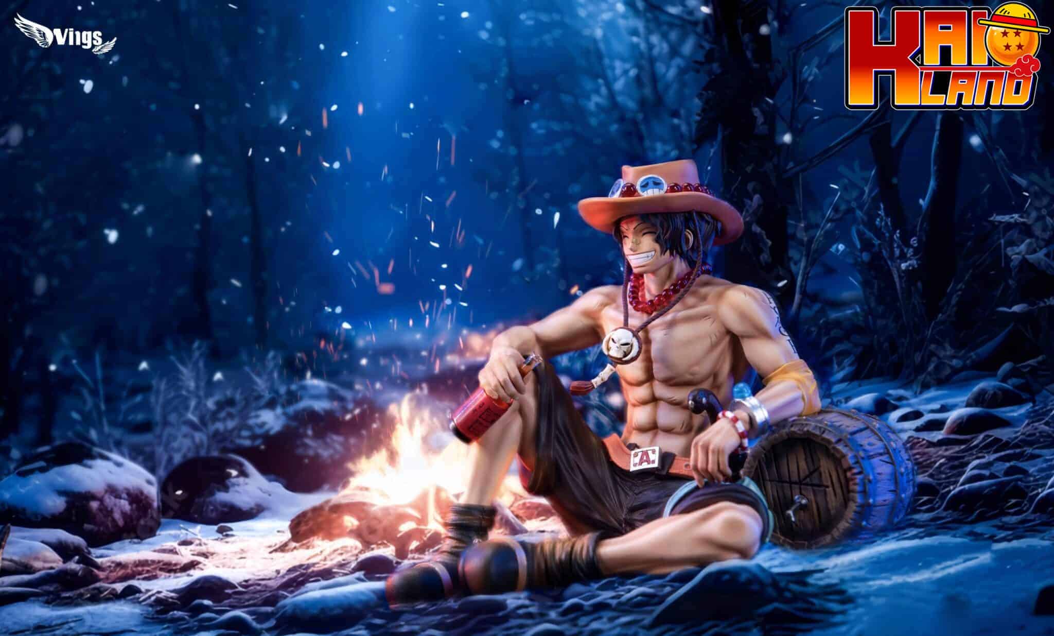 One Piece Wings Studio Ace Resin Statue