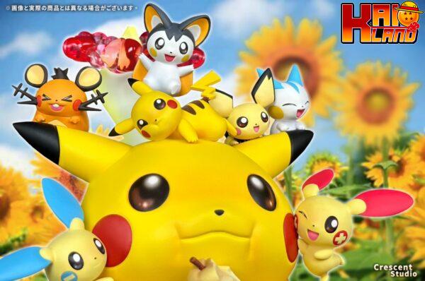 Pokemon Crescent Studio Gigantamax pikachu Resin Statue 2