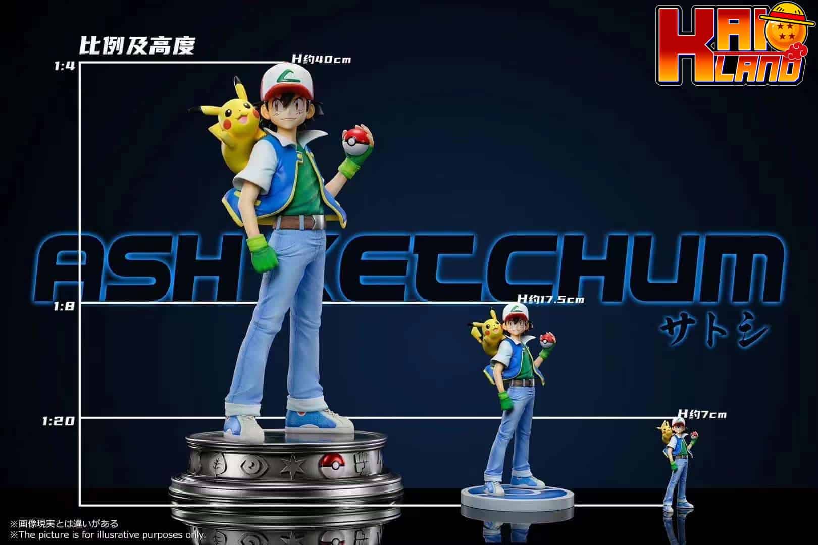 Pokemon MG Studio ASH Ketchum Resin Statue
