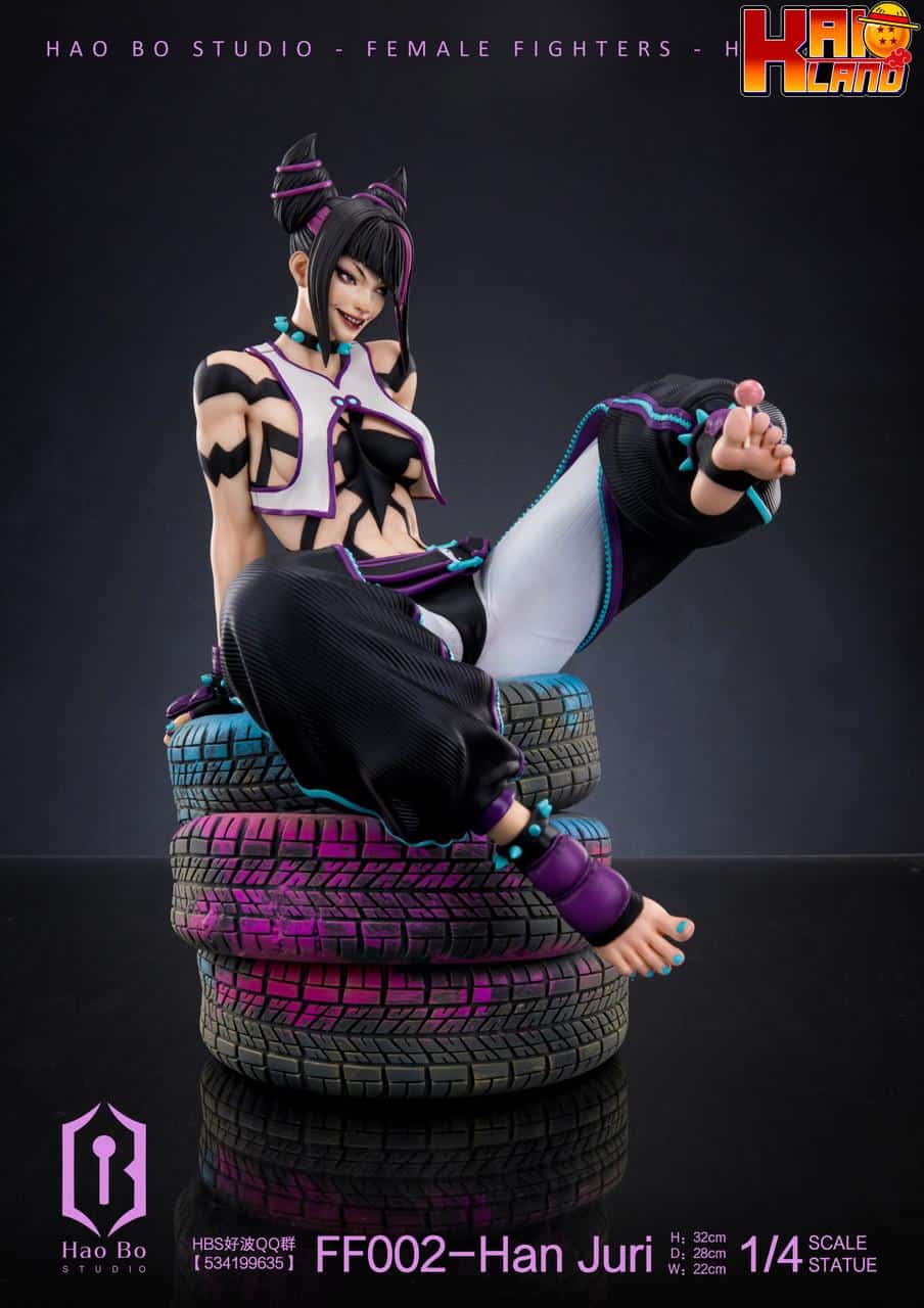 Juri ストリートファイター HaoBo スタジオ ハン ジュリ 樹脂製スタチュー - Kaioland
