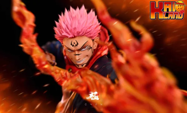 Jujutsu Kaisen DESIGN Studio King of the Curse Ryomen Sukuna Resin Statue 2 scaled