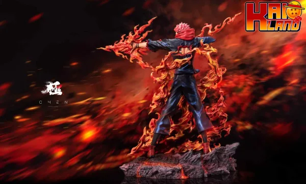 Jujutsu Kaisen DESIGN Studio King of the Curse Ryomen Sukuna Resin Statue 5 scaled