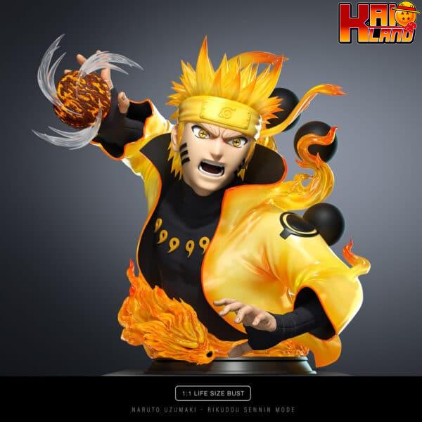Naruto Chikara Studio Rikudou Sennin Naruto Bust Resin Statue 4