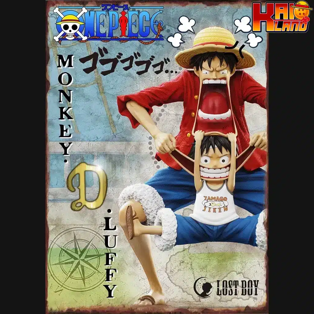 One Piece Lost Boy Luffy Evolution Resin Statue