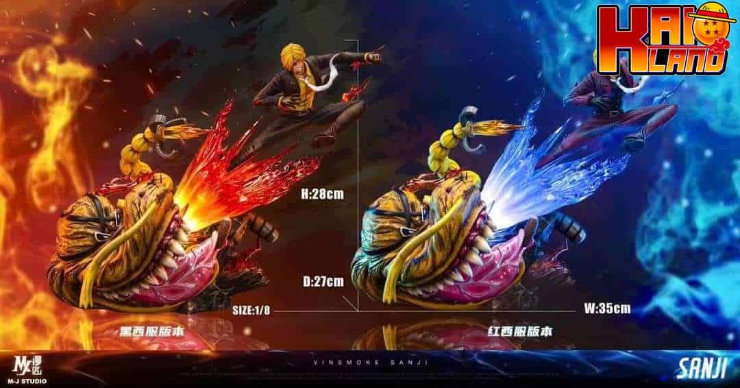 One Piece MJ Studio Sanji vs Queen Resin Statue