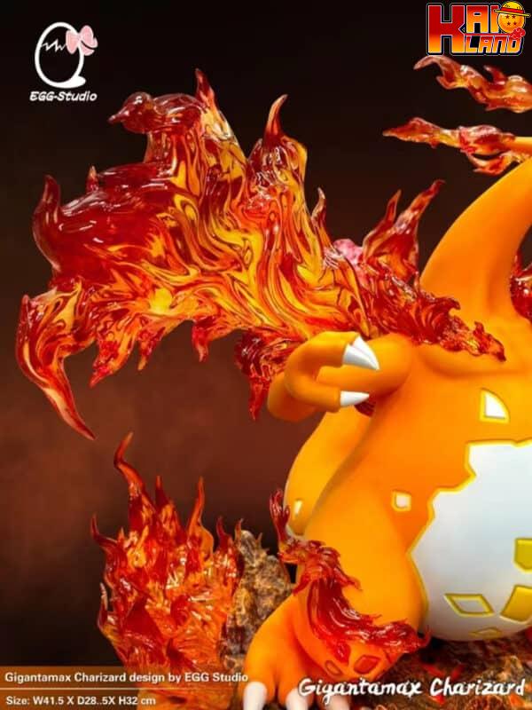 Pokemon Egg studio Gigantamax Charizard Resin Statue 3