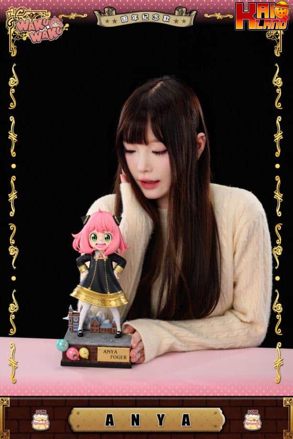 Spy x Family WakuWaku Studio Spy x Family Anya Forger 1st Anniversary Special Edition Resin Statue 7