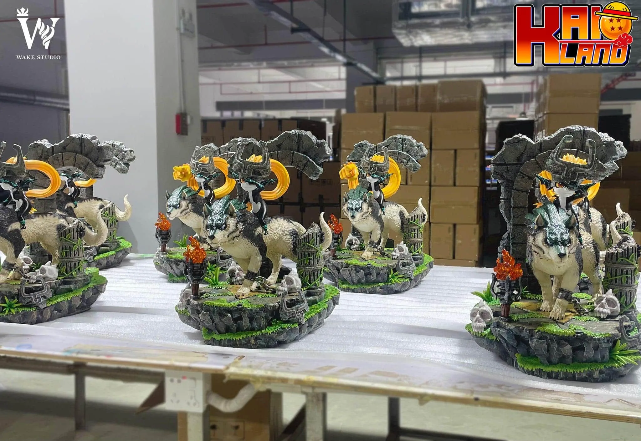 The Legend of Zelda Wake Studio Wolf Link x Midna Resin Statue