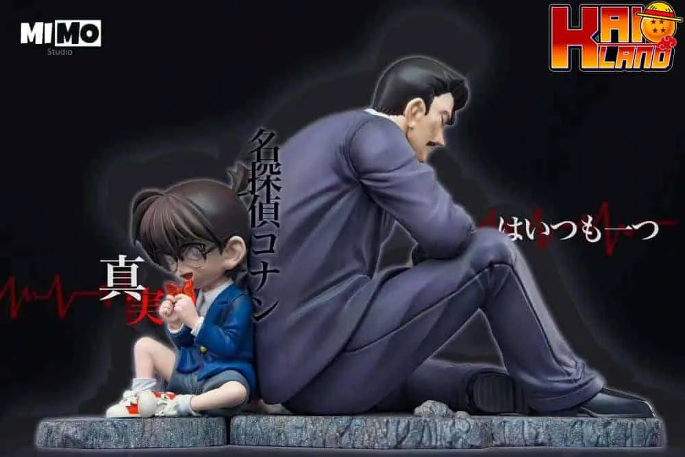 Detective Conan Mimo Studio Conan x Mouri Kogorou Resin Statue