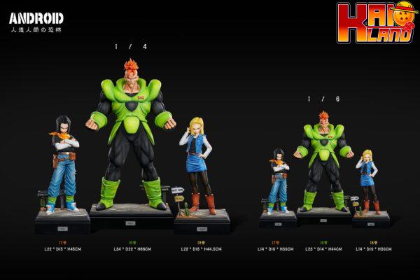 Dragon Ball Infinite Studio Androids C16 C17 C18 Resin Statue 15