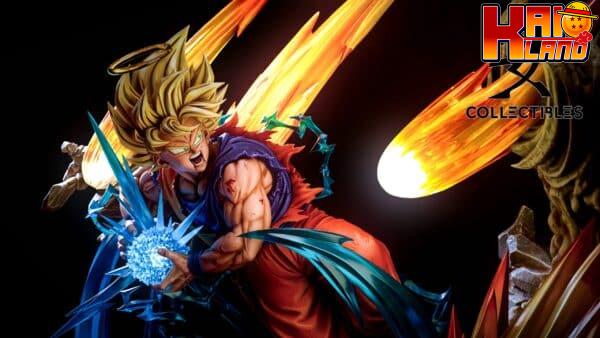 Dragon Ball KD Collectibles SS2 Goku VS SS2 Majin Vegeta Resin Statue 10