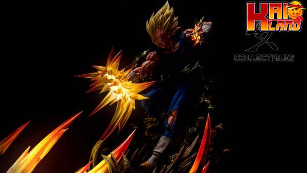 Dragon Ball KD Collectibles SS2 Goku VS SS2 Majin Vegeta Resin Statue 2