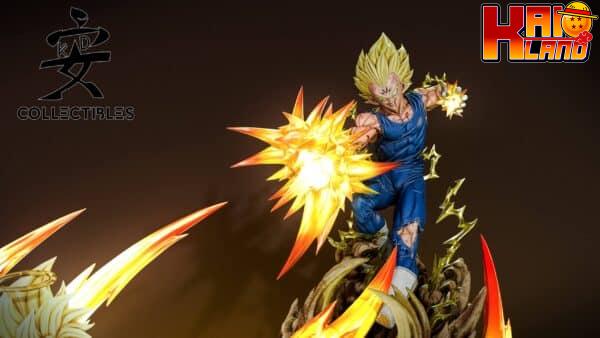 Dragon Ball KD Collectibles SS2 Goku VS SS2 Majin Vegeta Resin Statue 3
