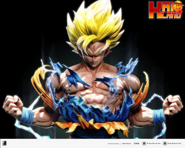 Dragon Ball Last Sleep Studio Super Saiyan 2 Resin Statue 6
